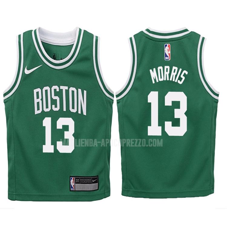 bambini maglia boston celtics di marcus morris 13 verde icon 2017-18