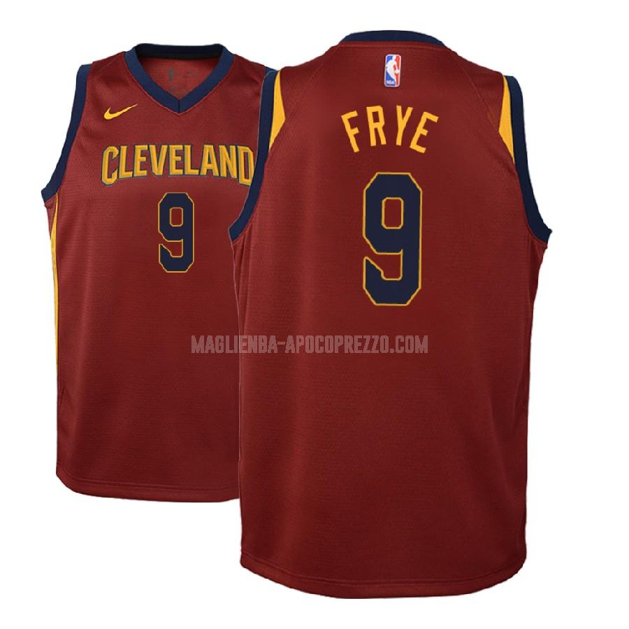 bambini maglia cleveland cavaliers di channing frye 9 rosso icon 2018-19