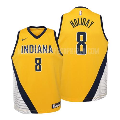 bambini maglia indiana pacers di justin holiday 8 giallo statement