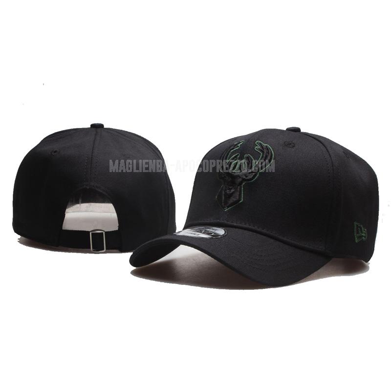 cappellino da baseball milwaukee bucks di nero xl1 2023