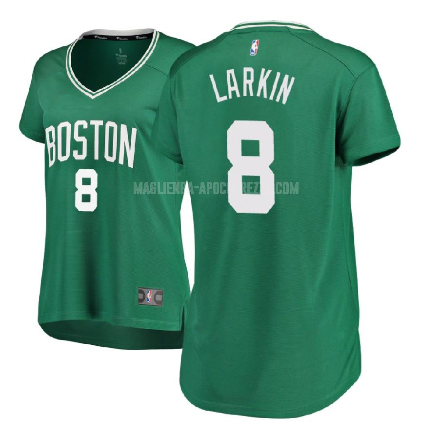 donna maglia boston celtics di shane larkin 8 verde icon 2017-18