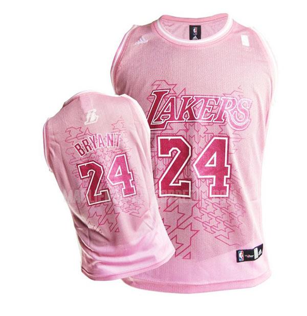 donna maglia los angeles lakers di kobe bryant 24 rosa classico