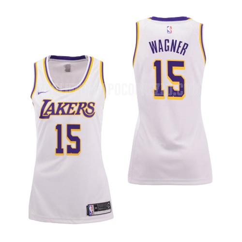 donna maglia los angeles lakers di moritz wagner 15 bianco association 2018-19