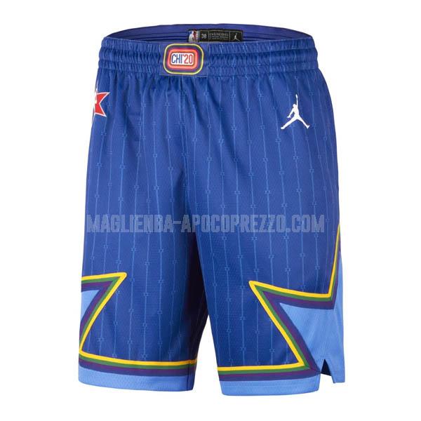 pantaloncini basket all star di blu 2020