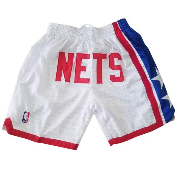 pantaloncini basket brooklyn nets di bianco just don tasca