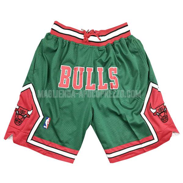 pantaloncini basket chicago bulls di verde just don tasca
