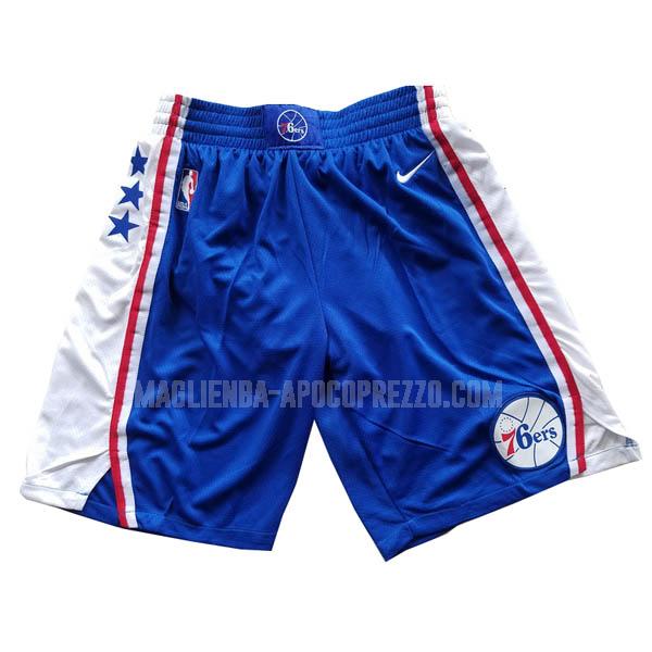 pantaloncini basket philadelphia 76ers di blu
