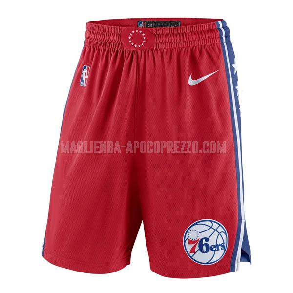 pantaloncini basket philadelphia 76ers di rosso