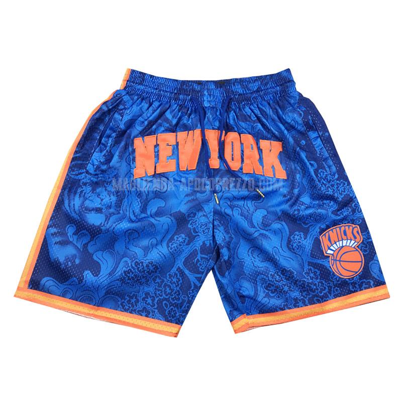 pantaloncini new york knicks di blu tiger year edition 2023