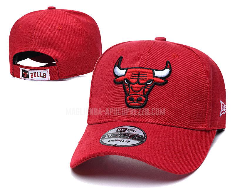 uomo cappelli nba chicago bulls di rosso nei49