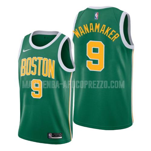 uomo maglia boston celtics di brad wanamaker 9 verde earned edition