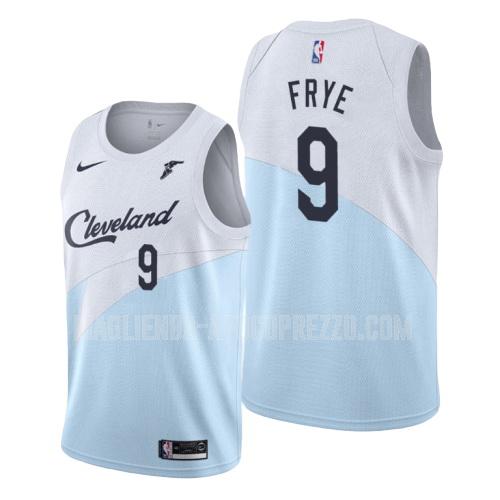 uomo maglia cleveland cavaliers di channing frye 9 blu earned edition