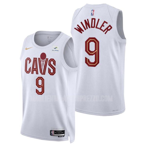 uomo maglia cleveland cavaliers di dylan windler 9 bianco association edition 2022-23