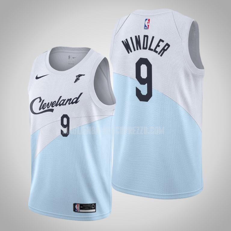 uomo maglia cleveland cavaliers di dylan windler 9 blu earned edition