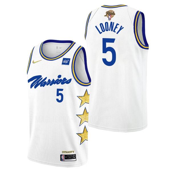 uomo maglia golden state warriors di kevon looney 5 bianco championship earned edition 2022