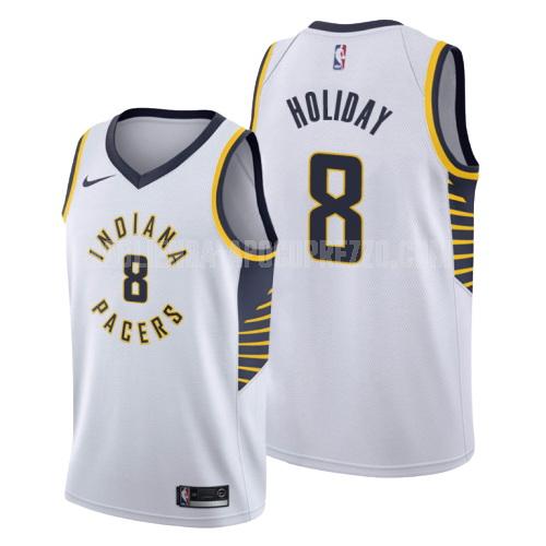 uomo maglia indiana pacers di justin holiday 8 bianco association