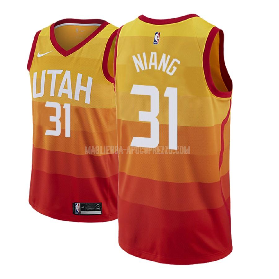 uomo maglia utah jazz di georges niang 31 rosso city edition 2018-19