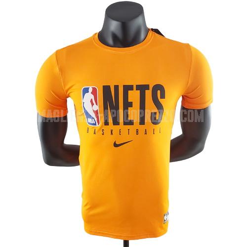 uomo maglietta da basket brooklyn nets di giallo 22822a15 2022-23